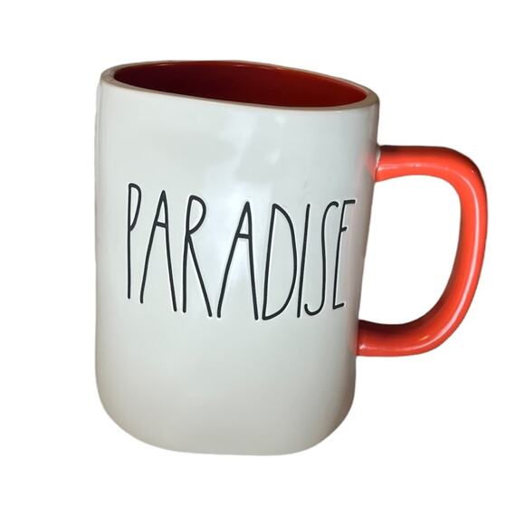 Rae Dunn Paradise Orange Highlight Coffee Mug - Picture 1 of 2